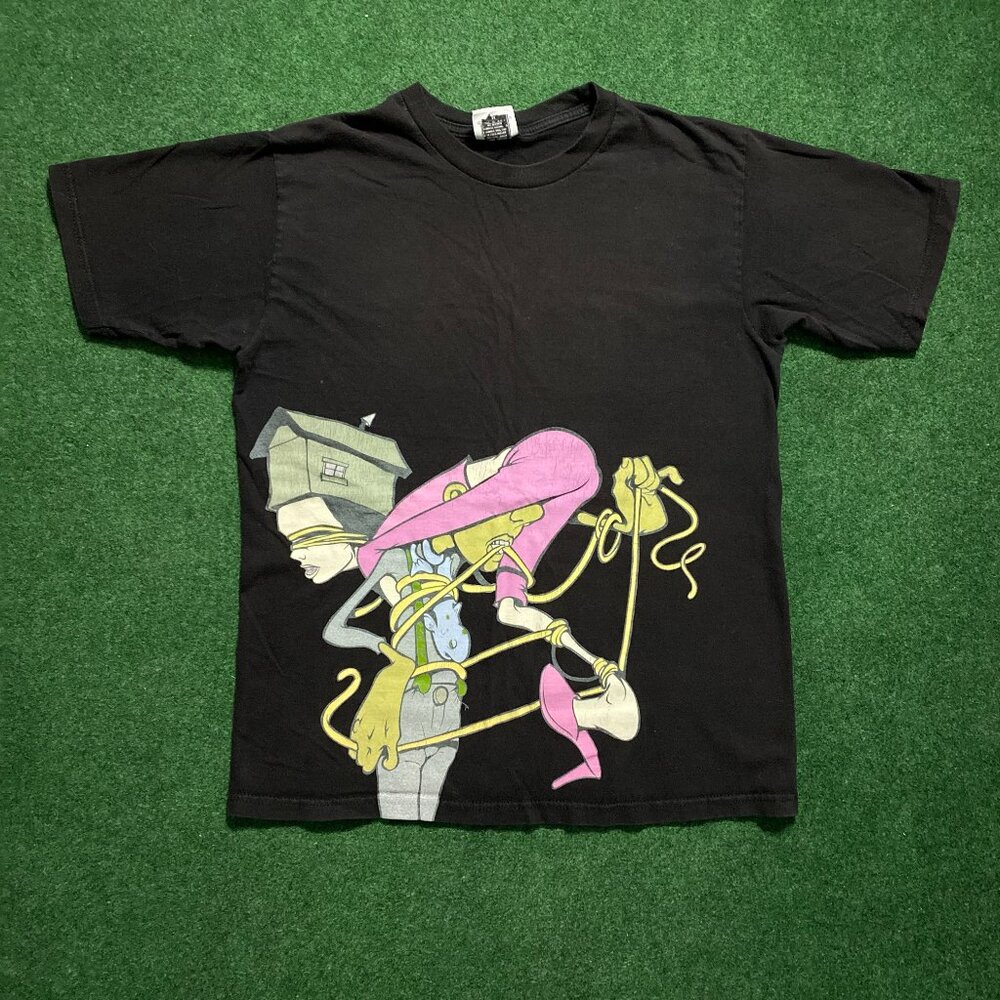 Men’s 12 Grain by Upper Playground Entangled Graphic T-Shirt Black Medium